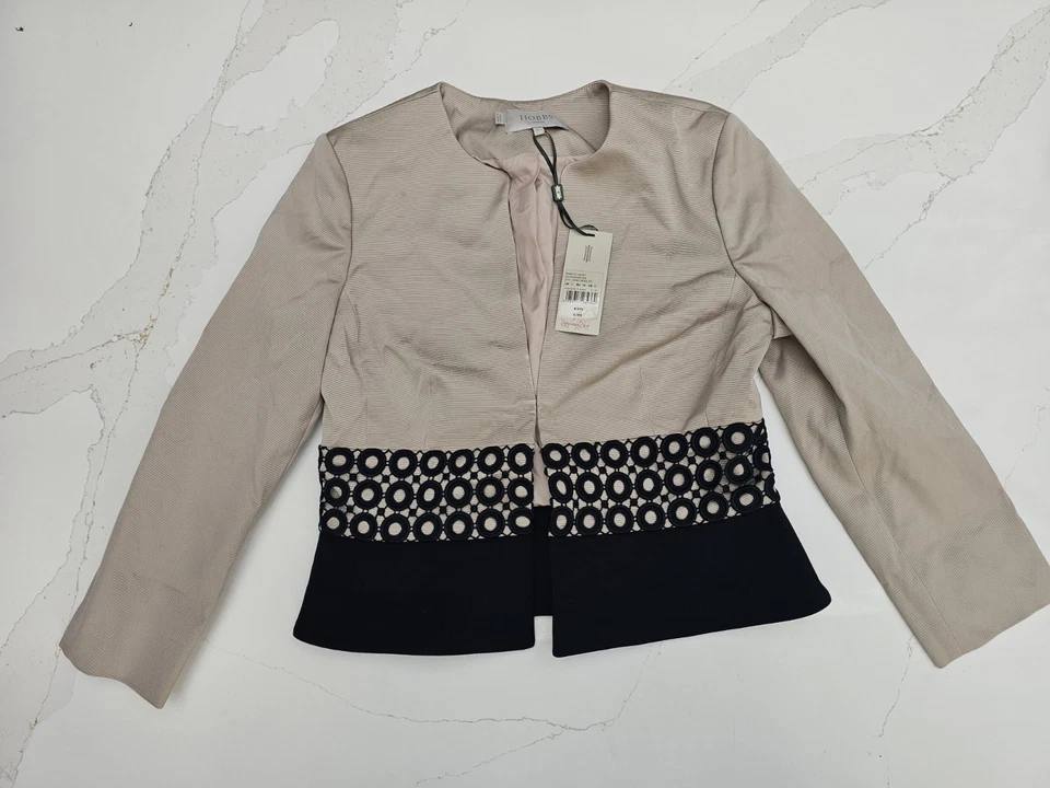 NEW womens HOBBS jacket formal party evening rebacca size uk 10 eur 38 RRP £169 - Image 4 of 4