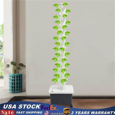 Vertical 45-Pots Hydroponics Tower Set Hydroponic Growing System Home Gardening