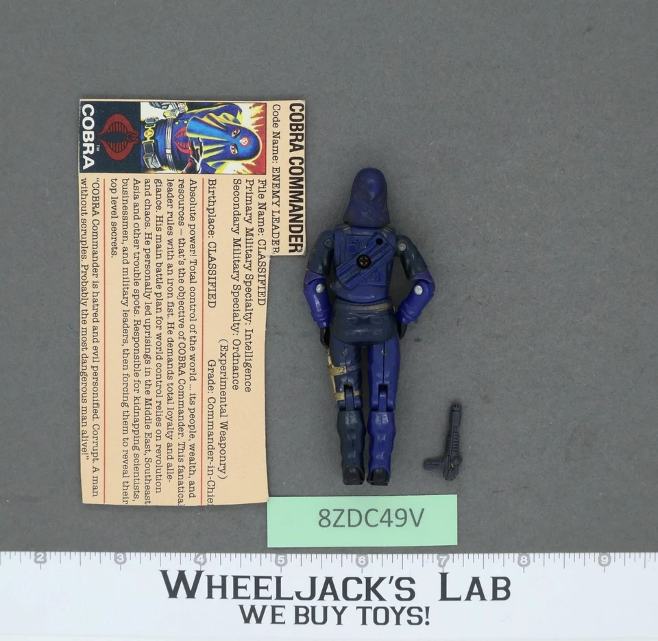 Cobra Commander V2 100% Complete G.I. Joe 1984 Hasbro Vintage Figure - Image 2 of 2