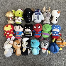 Hallmark Itty Bittys Lot 19 Character Mini Plush, Disney Star Wars, Marvel, DC