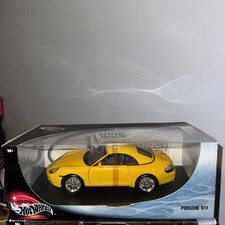 Hot Wheels 1:18 Diecast Yellow Porsche 911