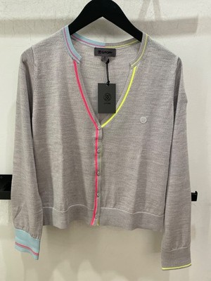 G/FORE Grey Merino Wool Cardigan (Two Available, Size Medium)