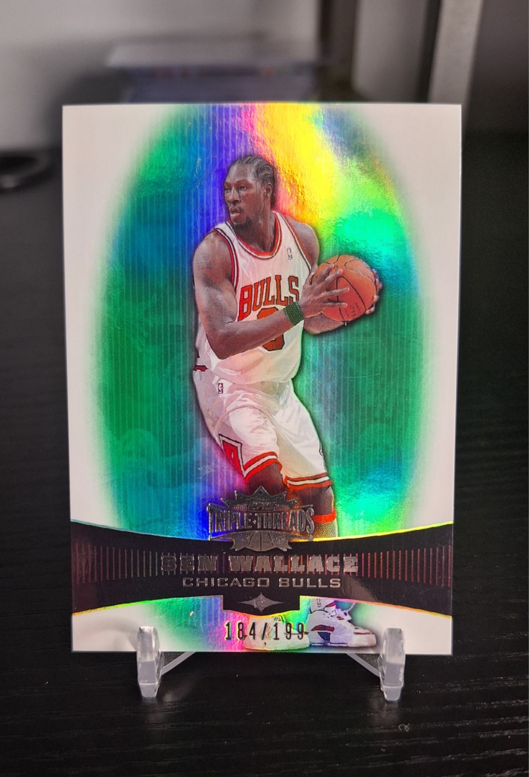 2006-07 Topps Triple Threads #7 Ben Wallace /199 Emerald Chicago Bulls
