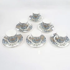 Roberto Cavalli Home Palazzo Pitti Bone China Coffee Cup & Saucer - 12Pc Set