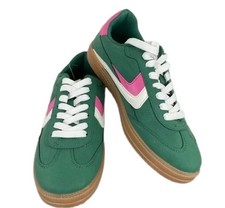 DV DOLCE VITA SIZE 10 WOMEN'S GREEN PINK WHITE CUSHIONED SYBELA FASHION SNEAKER