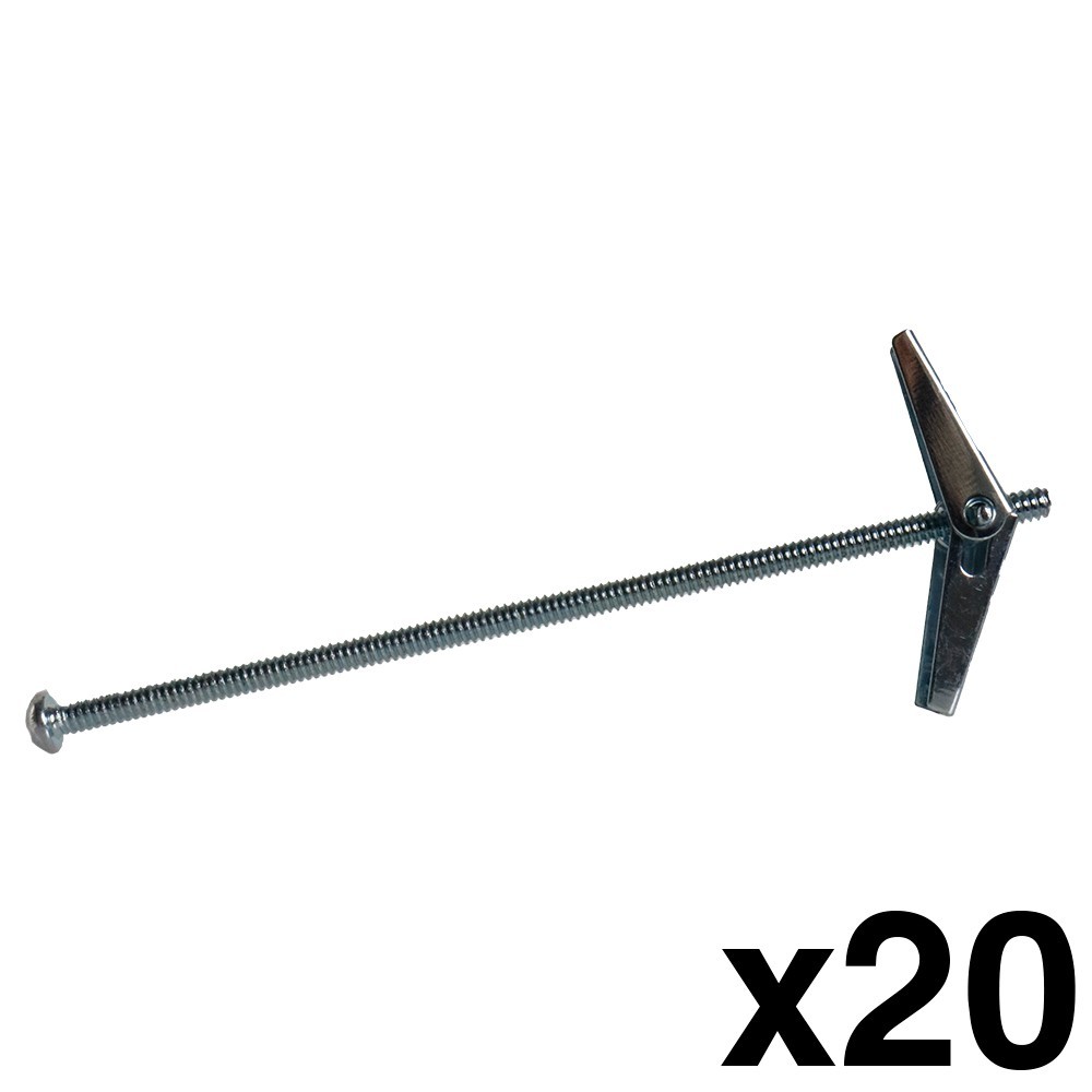 Skywalker 1/8" x 4" Toggle Bolts Hollow Wall Anchors Box of 20