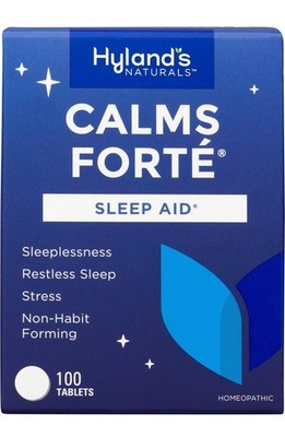 Hyland's Calms Forte 100 Tablets Natural Sleep Relief for Stress Nervousness