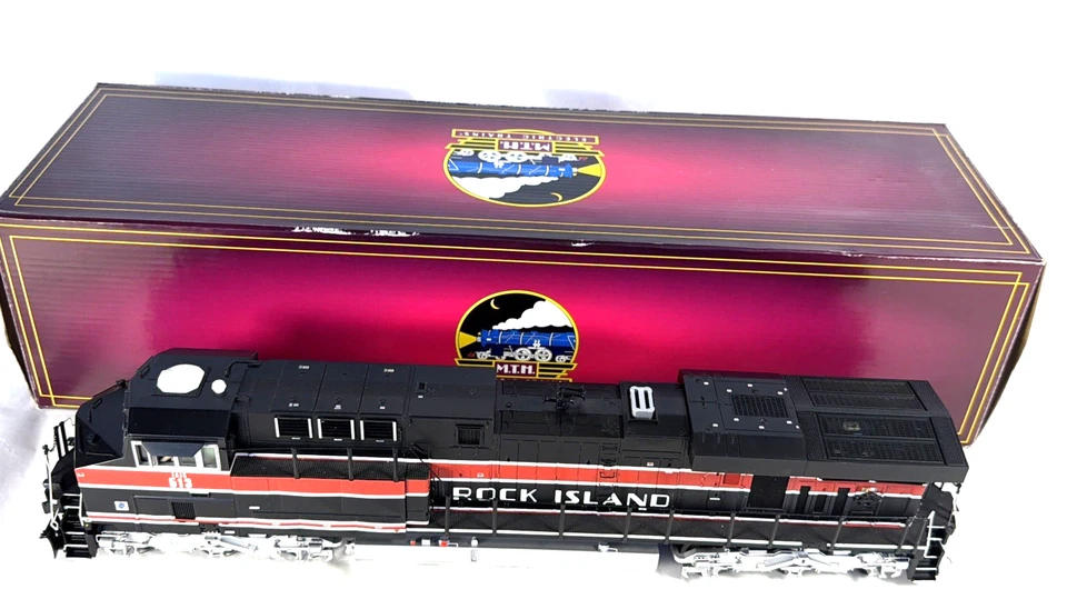 Motor diésel MTH 20-20093-1 Rock Island #513 ES44AC con ruedas Hi-Rail PS 2.0 Foto 2 de 4