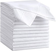 12 Pack Handkerchiefs for men, 100 Soft Cotton 16x16 Inch Men's...