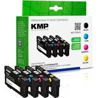 Kmp Schwarz, Cyan, Magenta, Gelb Druckerpatronen Kompatibel Zu Epson 405XL...