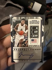 Tyrique Jones Auto Prospect Ticket 2020 Panini Contenders Draft Picks Basketball