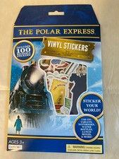 New The Polar Express 100 Reusable Vinyl Stickers Sealed Package Christmas