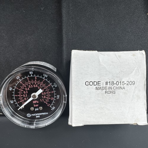 Manomètre Norgren 18-013-209 0-160 PSI 1/4'' - Neuf En Boîte - Pour Mesures De Pression