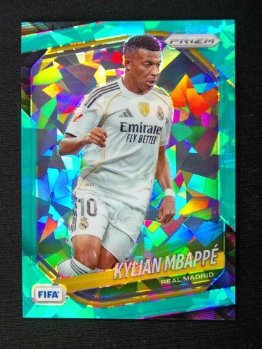 2025-26 Panini Prizm FIFA Kylian Mbappe #181 France Teal Ice /99 #V001