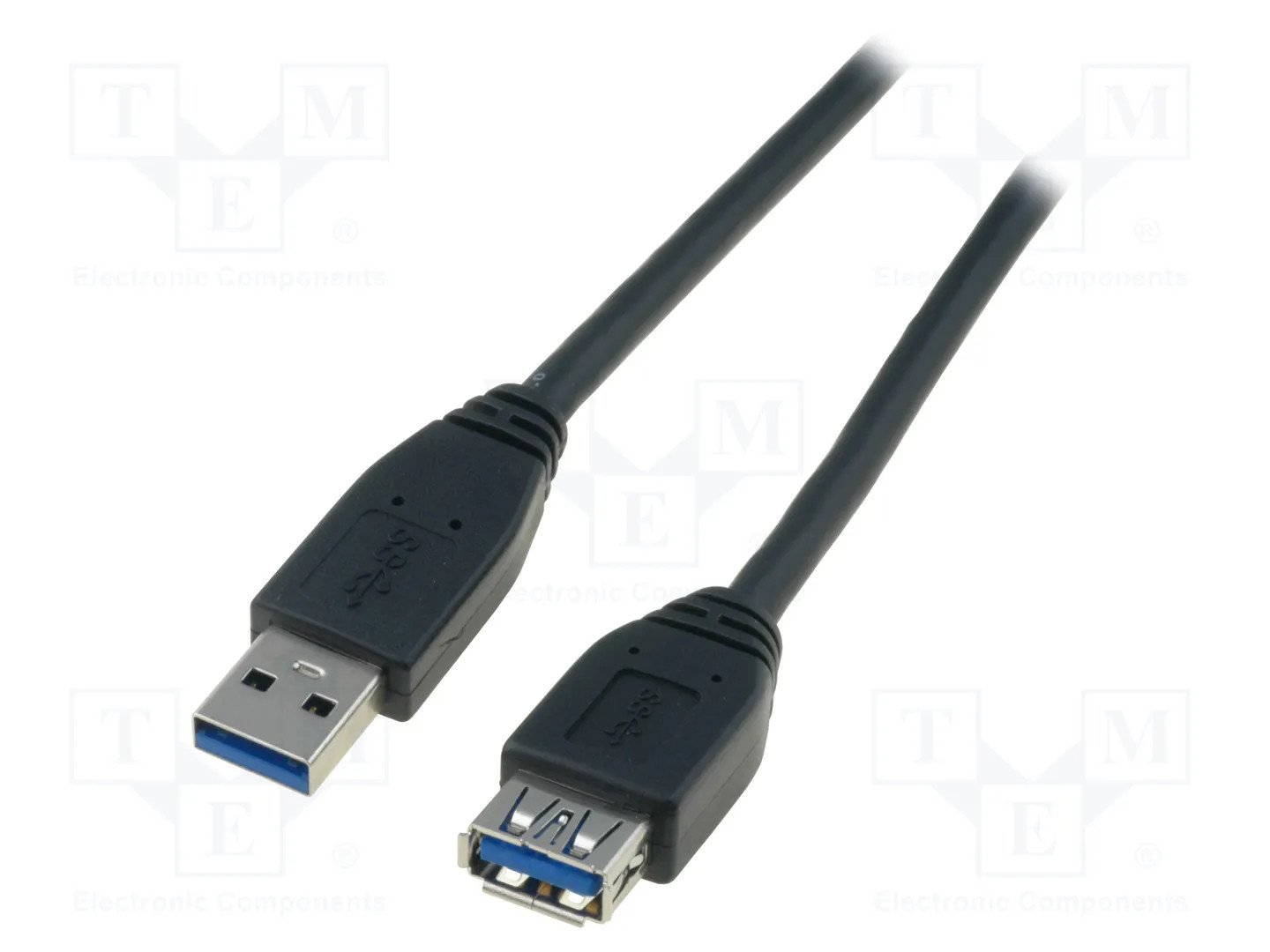 Câble USB Digitus USB-A 3 m USB 3.2 Gen 1 Noir - Image 3