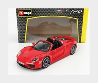 Burago 18-21076R Porsche 918 Spyder 2010 Rot 1/24