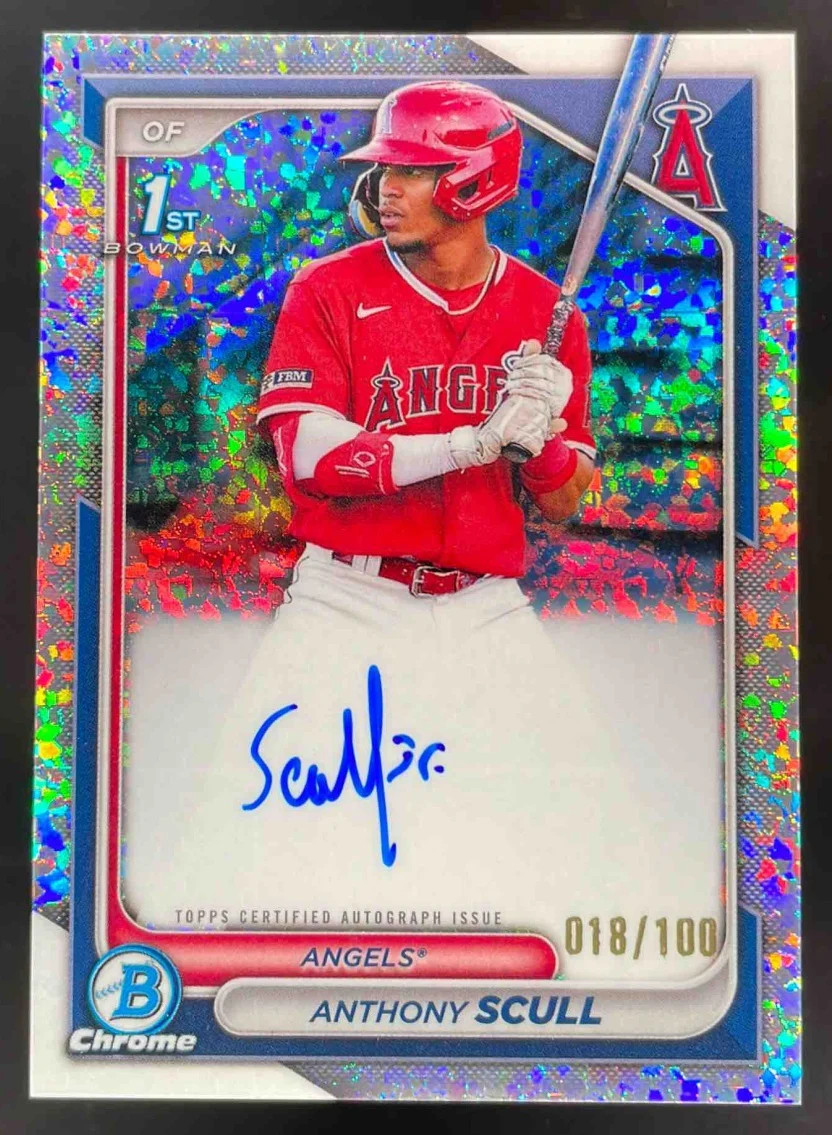 2024 Bowman Chrome Prospect Mini Diamond #CPA-AS Anthony Scull RC Auto /100