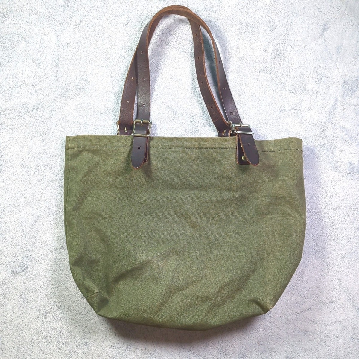 Duluth Pack Market Tote Bag Made in USA Canvas Leather Strap 