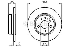 2x BOSCH Bremsscheibe Bremsscheiben Satz Bremsen Hinten 0 986 478 607