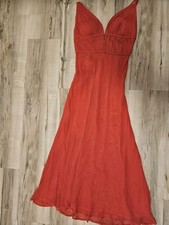 Ugo Zaldi Kleid Gr  10 / 40 Damen Rot