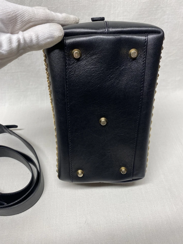 Authentic Furla Black Jelly studded boston 2way bag - Image 4 of 4