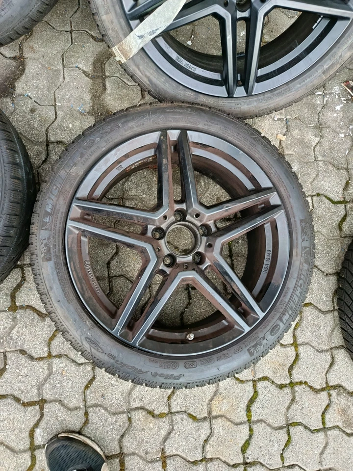 Mercedes C / E Klasse W204 W212 225/45 R18 95V Winterräder Winter Räder Schwarz - Bild 2 von 4
