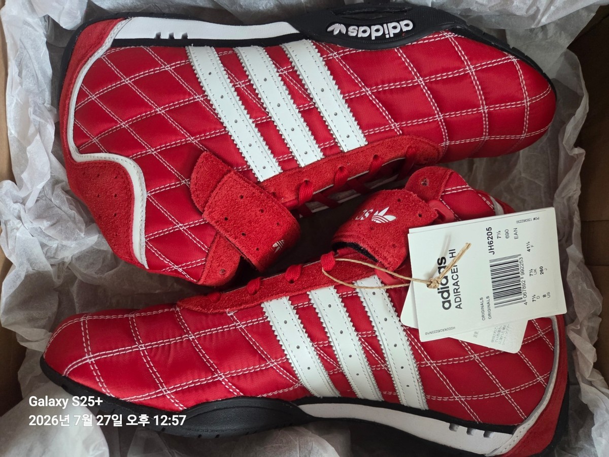 Adidas Adi Racer US 8 MEN'S SNEAKERS JH6205 red hi casual new