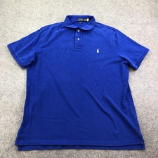 Polo Ralph Lauren Polo Shirt Mens XL Classic Fit Blue Pony Logo Short Sleeve