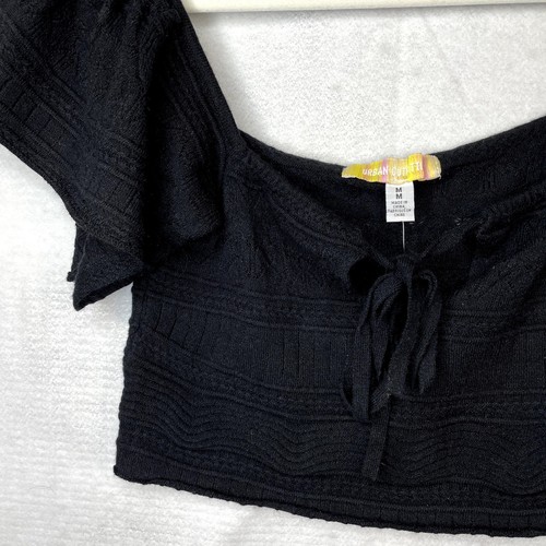 Urban Outfitters M Crop Strick Top Schulterfrei Coquette Whimsigoth Fairy Grunge - Bild 4 von 12