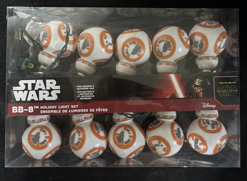 Star Wars BB8 Kurt Adler Weihnachtslichterkette 10er Set getestet funktioniert