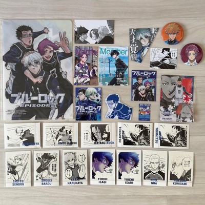 Blue Lock Exhibition Complete Set PSYCHOByte Postcards Can Badges 25 Pcs