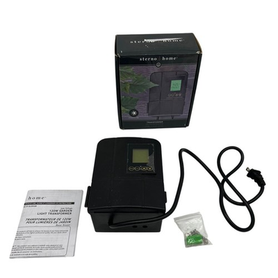 #ad #ad NIB Sterno Home Built In 120W Low Voltage Garden Light Transformer GL33120 $45.88