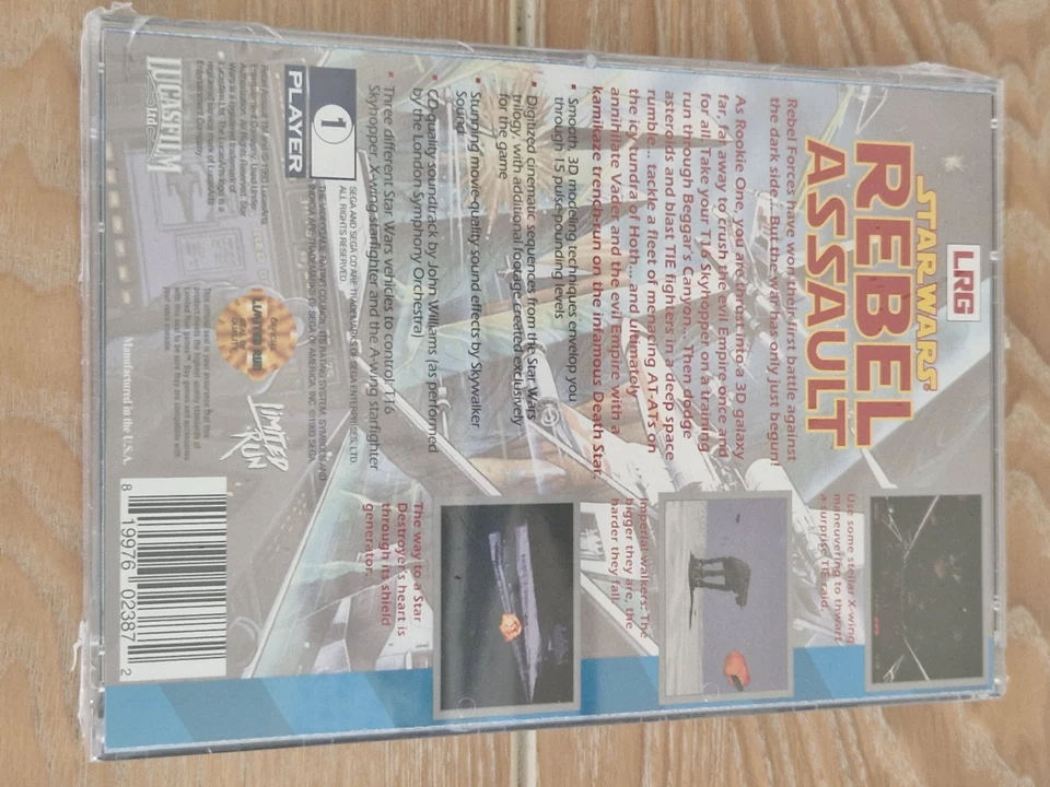 New Sealed Star Wars Rebel Assault - Limited Run Games (Sega CD, 2020) - Image 2 of 4