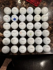 36 Titleist Golf Balls- Pro V1, Pro V1x , AVX -Great Condition! 5A