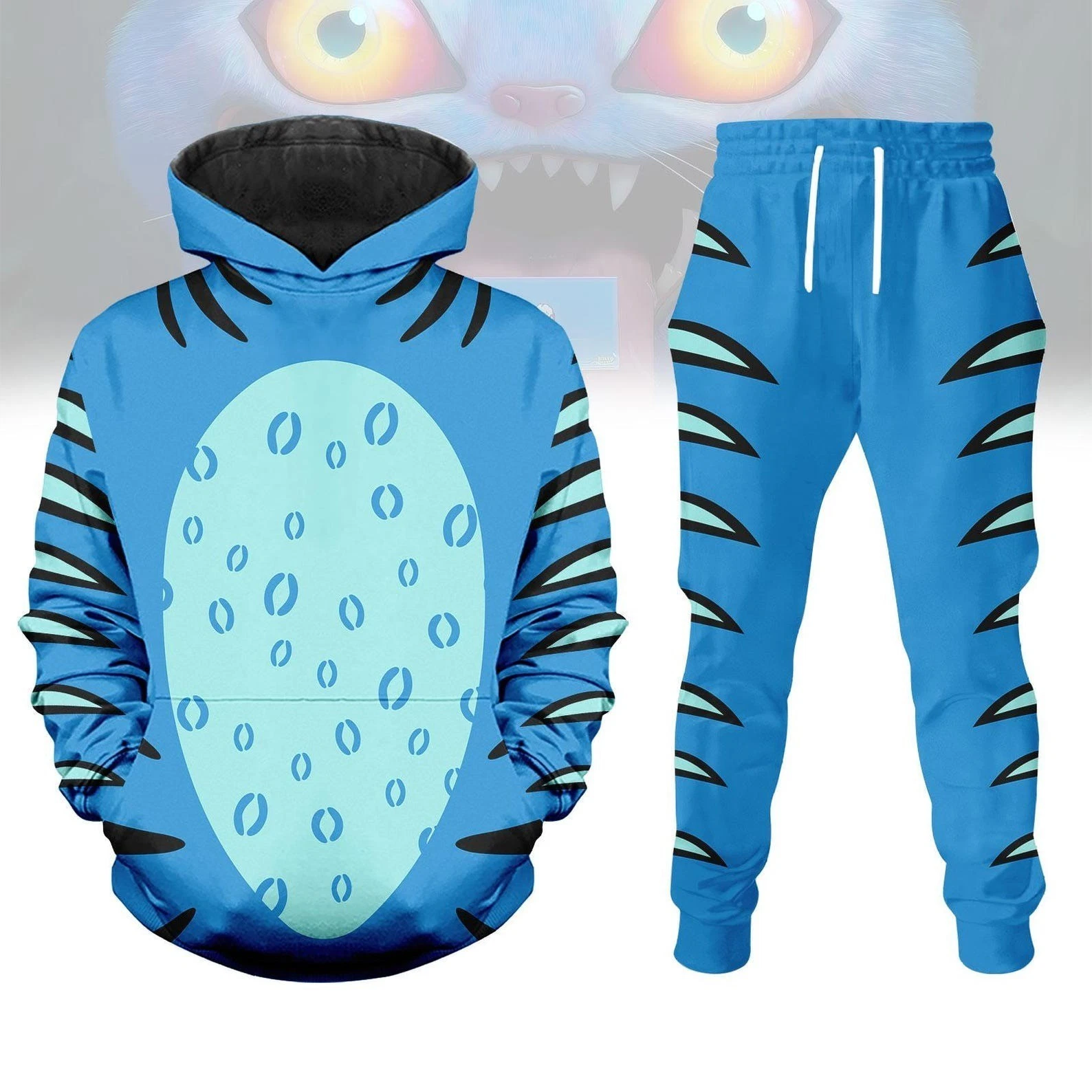 Kpop Huntrix Costume Hoodie Jogger, Demon Hunters Tiger