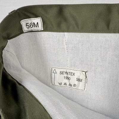 Seyntex 1990 Belgian Military Sateen Field Pants Trousers 56M