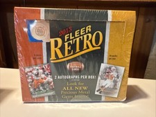 2013 UPPER DECK FLEER RETRO HOBBY FOOTBALL BOX 18 PACKS, 5 CARDS PER PACK