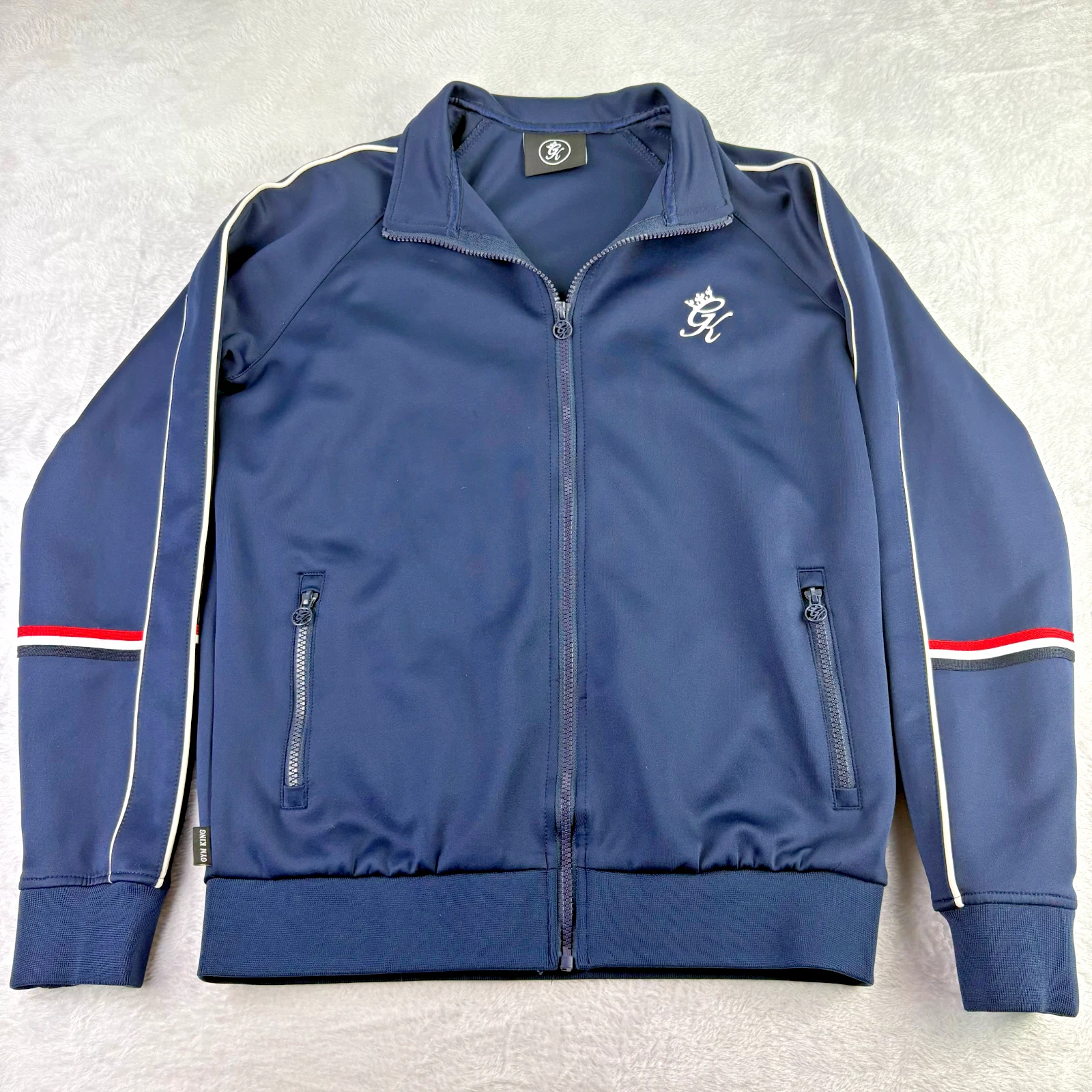Gym King Track Suit Jacket Mens Large Streetwear ZipPockets VTG Retro 90’s Style