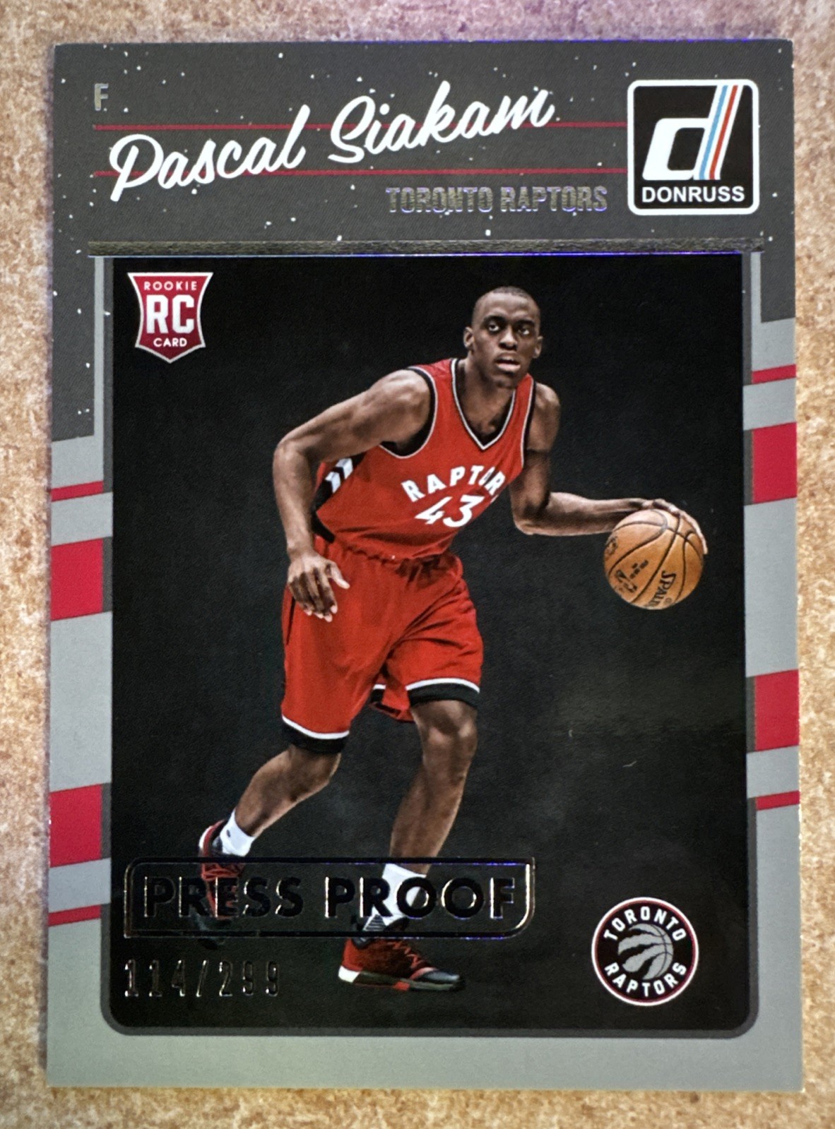 2016-17 Panini Donruss Pascal Siakam #171 Rookie Press Proof Silver /299