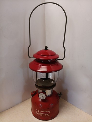 #ad Vintage Coleman 200A Lantern 1965 Cherry Red Sunshine Of The Night Pyrex $65.99