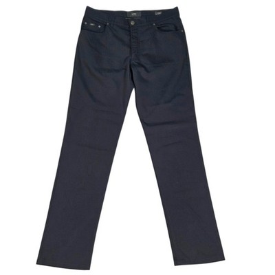 Brax Cooper Regular Fit Pants Mens 36x33 Navy Blue Pockets Trousers Smart Casual
