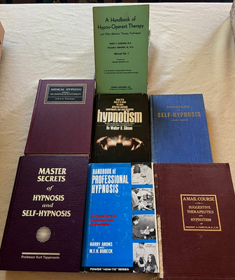 MEDICAL & Self HYPNOSIS + 6 HYPNOTISM books SUGGESTIVE THERAPEUTICS