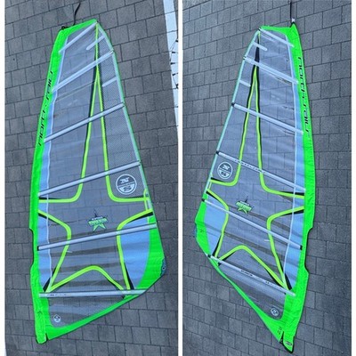 North Sails Superstar 4,5m² Windsurfsegel Grün/Gelb Neon Wind Surf Segel Wave