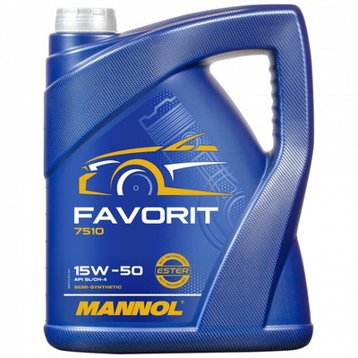 5 Liter MANNOL Favorit 15W-50 API SL CF CF-4 Motoröl 15W50 Motor Motoren Öl Oel