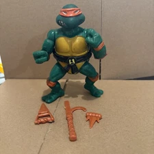 Vintage Playmates 1988 TMNT Soft Head Michaelangelo Action Figure Not Complete