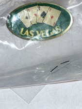 Vintage Las Vegas Nevada “All Aces” Enamel 1” Pin Back New in Baggie