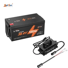 LiTime 36V 100Ah LiFePO4 Lithium Battery 200A BMS with 25A Charger for Golf Cart