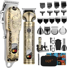 LQT® Professional Hair Clippers for Men - Cordless Electric Hair Trimmer & Bear