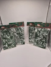 Kurt Adler Clear Crystal Ice Wired Christmas Garland 4 Packages 
