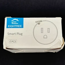 EIGHTREE 4 Pack Smart Plug White New Sealed Box